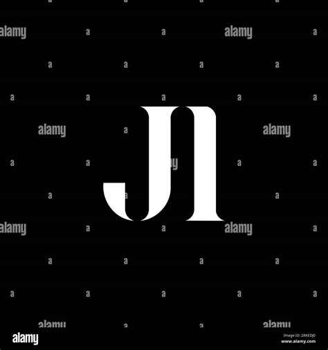 JI J I Letter Logo Design Initial Letter JI Uppercase Monogram Logo