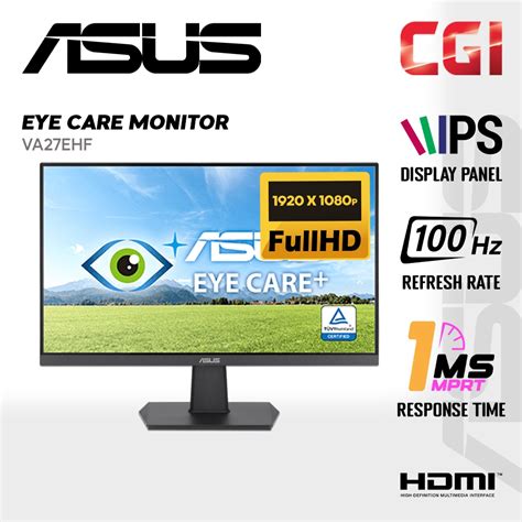 Asus Va Ehf Fullhd Ips Eye Care Gaming Monitor With Adaptive Sync