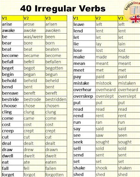 1000 English Verbs Forms PDF Grammar