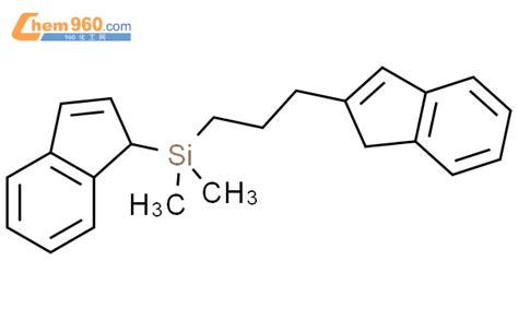 851934 24 2 Silane 1H inden 1 yl 3 1H inden 2 yl propyl dimethyl 化学式