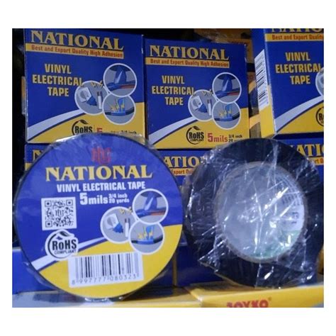 Jual National Isolasi Listrik Vinyl Hitam Electrical Tape Solasi