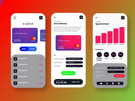 finance mobile app  megan mays  dribbble