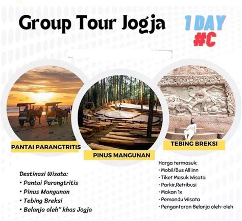 Paket Wisata Group Tour Jogja Day Carissa Tours