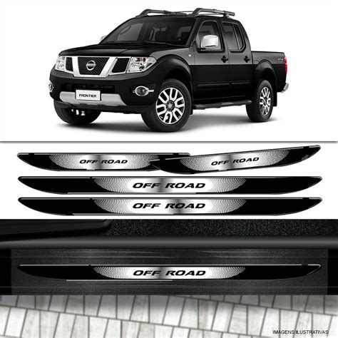 Kit Adesivos 4x4 Off Road Nissan Frontier 6m T 2008 2016 Soleira