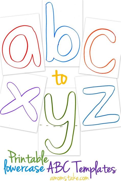 Lowercase Abc Templates Free Printable Printable Letters