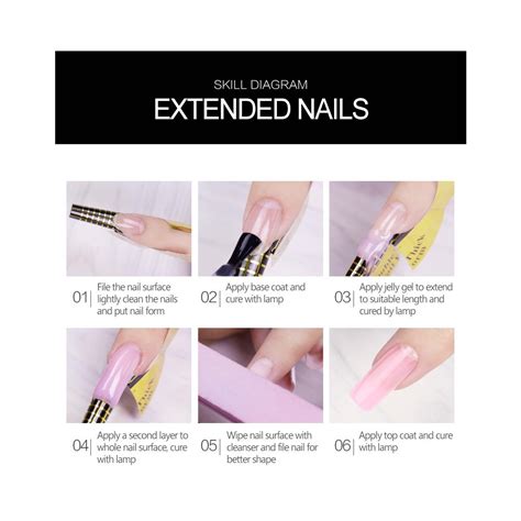 Buy COSCELIA Poly Gel Set 7 Nail Extension Quick Builder Nail Art Poly