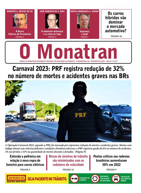 O Monatran Fevereiro De 2023 By Monatran Movimento Nacional De