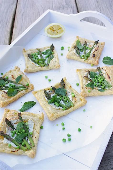 Taartjes Met Groene Asperges Munt En Erwten Francesca Kookt