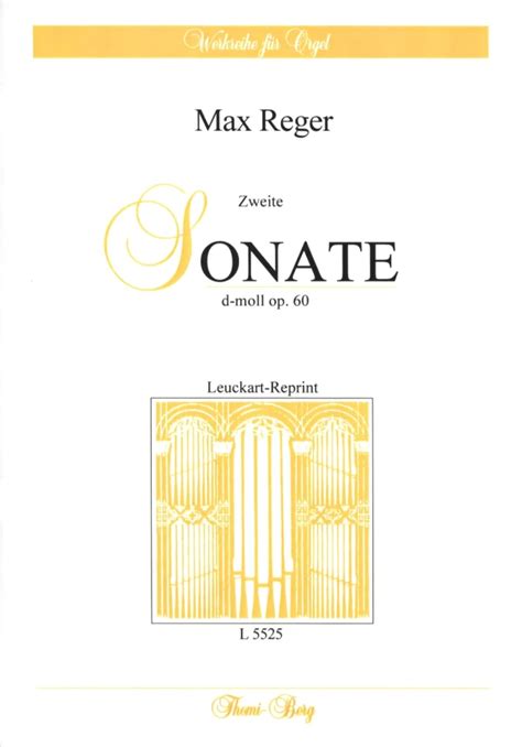 Zweite Sonate D Moll Op 60 Von Max Reger Im Stretta Noten Shop Kaufen