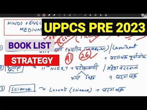 UPPCS PRE 2023 BOOKLIST AND STRATEGY UPPCS PRE Syllabus YouTube