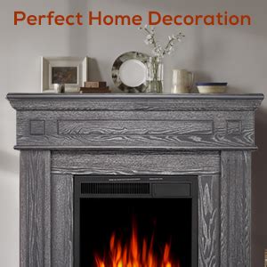 Amazon R W Flame Electric Fireplace Mantel Wooden Surround