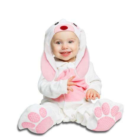 Costume de petit lapin rose pour bébé luxe