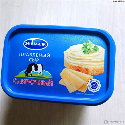 Сыр плавленый Экомилк Сливочный - «Вкусный и густой сыр, для супа ...
