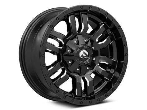 Fuel Wheels Canyon Sledge Gloss Black Milled Lug Wheel X Mm