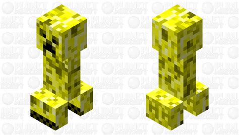 Yellow Creeper Minecraft Mob Skin