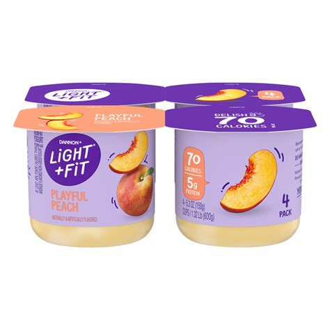 Dannon Light And Fit Peach Yogurt Nutrition Facts Shelly Lighting