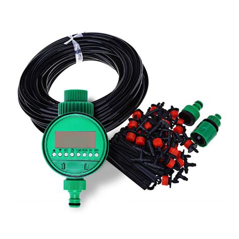 25m Drip Irrigation Kit Water Timer Smart Automatic Watering Timer ...