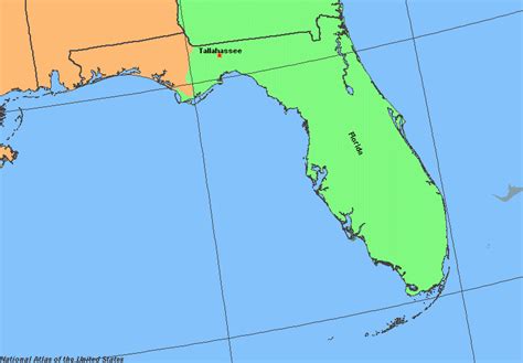 Florida Time Zone Map With Cities - Map