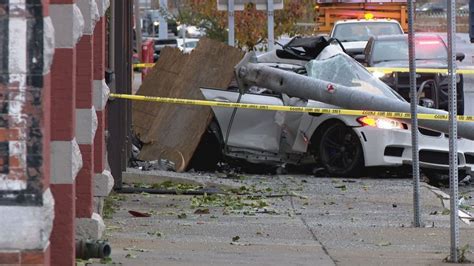 Intersection On Northside Of Syracuse Shut Down After Car Crashes Into