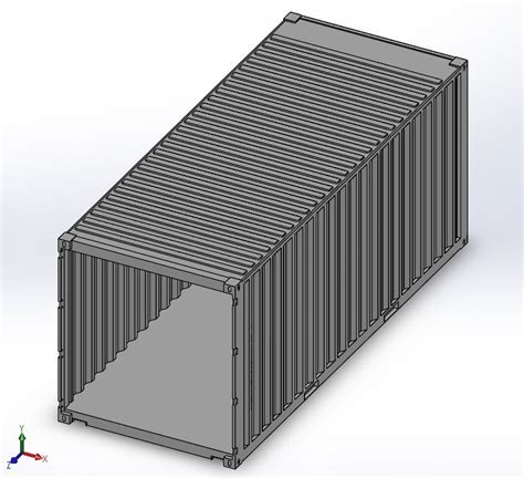 Container 1 Solidworks Model Thousands Of Free AutoCAD Drawings