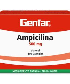 AMPICILINA 500 MG CAPSULAS GF CJA X 100 UN Droguerias Patria