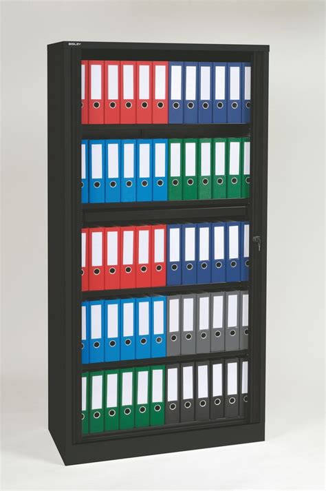 Premium Binder Storage 4 Shelf Tambour Cabinet Office Storage Office