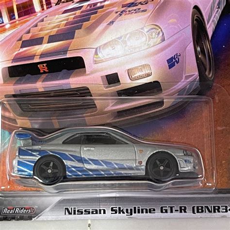 Hot Wheels Premium Fandf Nissan Skyline Gtr R34 4 5 Hobbies And Toys Toys And Games On Carousell