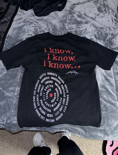 Travis Scott travis scott utopia tour merch “I know” shirt | Grailed