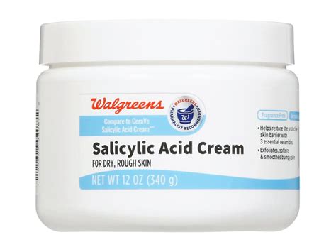 Walgreens Salicylic Acid Cream, 12 oz/340 g Ingredients and Reviews