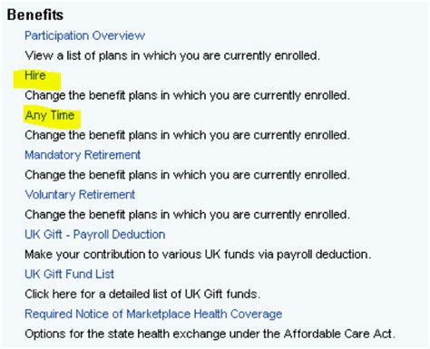 Enroll Or Edit Benefits Uk Human Resources