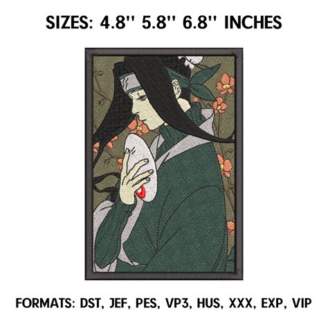 Haku Embroidery Design File Naruto Anime Embroidery Design Inspire