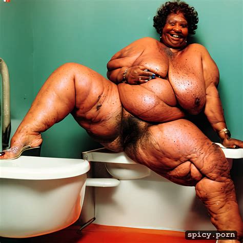 Image Of Wrinkly Loose Skin Hairy Spread Pussy Obese Ebony Yo