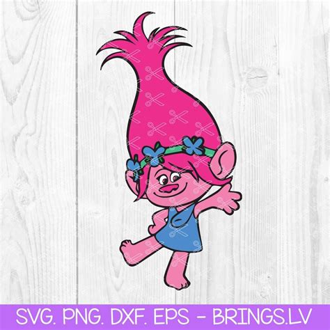 Poppy Trolls Svg Dxf Png Eps Cut Fies For Cricut And Silhouette Artofit