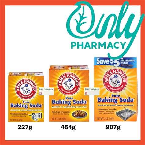 Arm And Hammer Pure Baking Soda 227g Or 454g Or 907g Shopee Malaysia