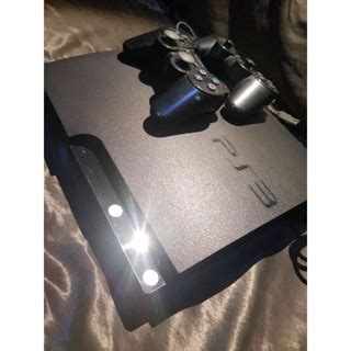 Playstation Slim Travado Defeito No Leitor Controles E Cabos