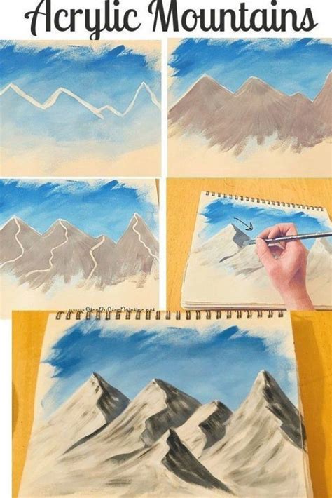 Berge Malen Paintingartideas Schritt Wie Man Berge Wie Man Berge Malt