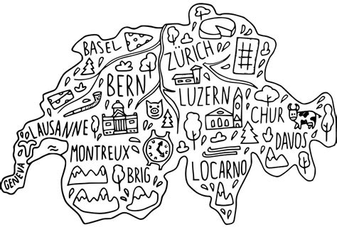 Free Printable Switzerland Map Coloring Page Download Print Or Color