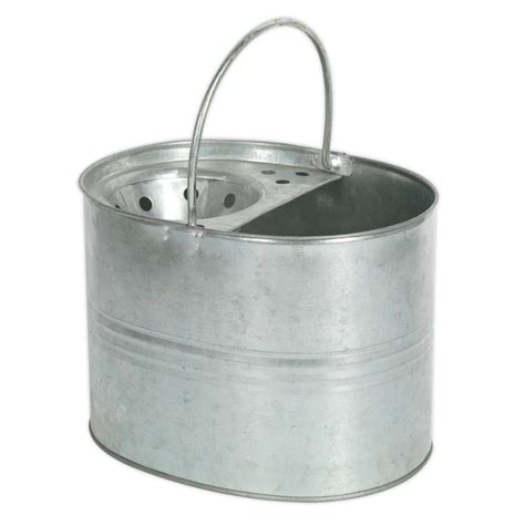 Mop Bucket 13l Galvanized Huttie