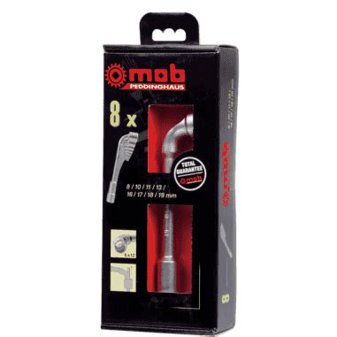 JEU 8 CLES A PIPE DEBOUCH 6X12 EN COFFRET MOB 9016000101