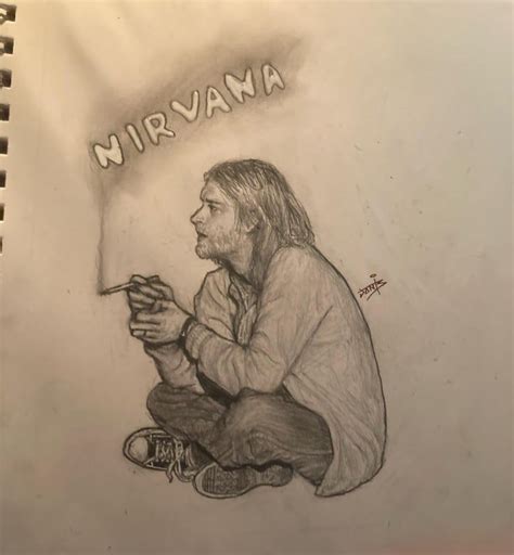 Kurt Cobain I Drew While Listening To His Full Discography Doodles