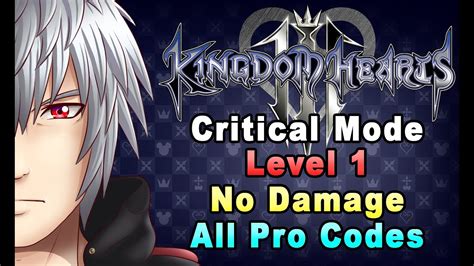 Kingdom Hearts III Yozora No Damage LV1 Critical Mode All Pro Codes