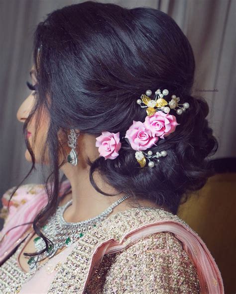 Unique Hairstyles For Indian Wedding Party With Simple Style Stunning