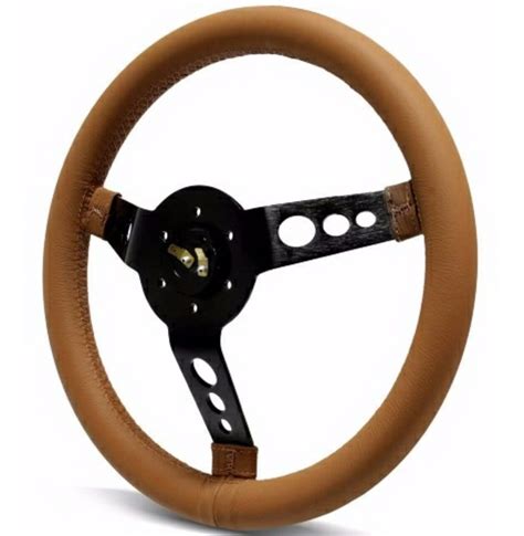 Volante Lotse Maxx Couro Marrom Cubo Saque R Pido Vw Parcelamento