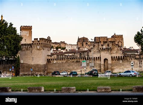 Old Town Of Avignon France Stock Photo Alamy