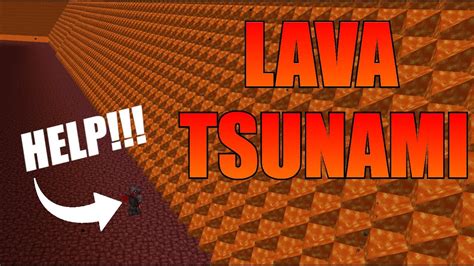 How To Make A LAVA TSUNAMI In MINECRAFT YouTube