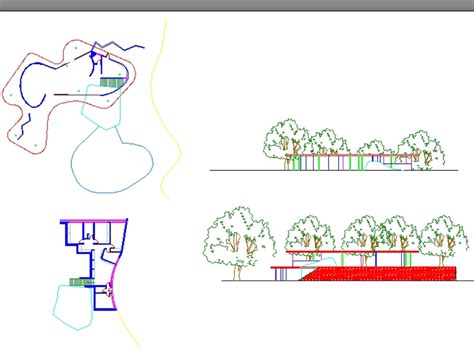 Casa Das Canoas Niemeyer Em Autocad Cad Kb Bibliocad