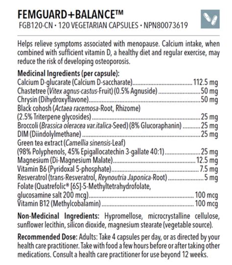 Designs For Health Femguard Balance Capsules Sina Natural