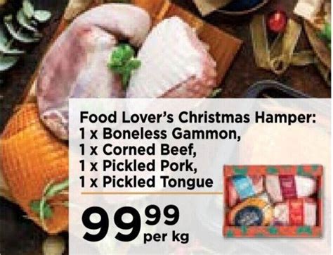 Food Lover S Christmas Hamper X Boneless Gammon X Corned Beef