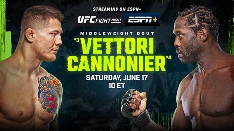 UFC Fight Night Presented By Modelo Vettori Vs Cannonier Live From