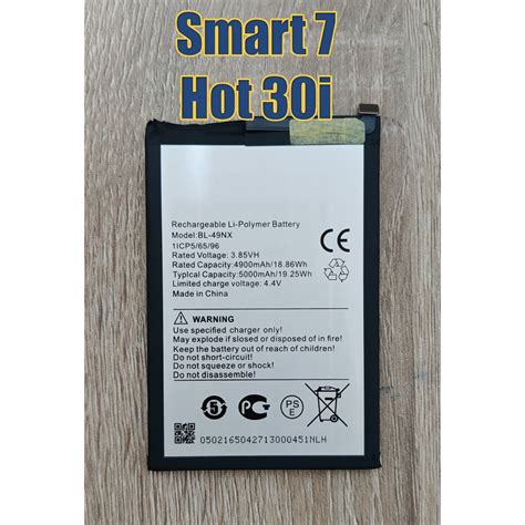 แบตเตอร For Infinix Smart 7 X6515 Hot 30i X669C Smart 8